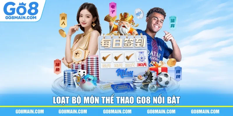 Loạt bộ môn thể thao Go8 nổi bật